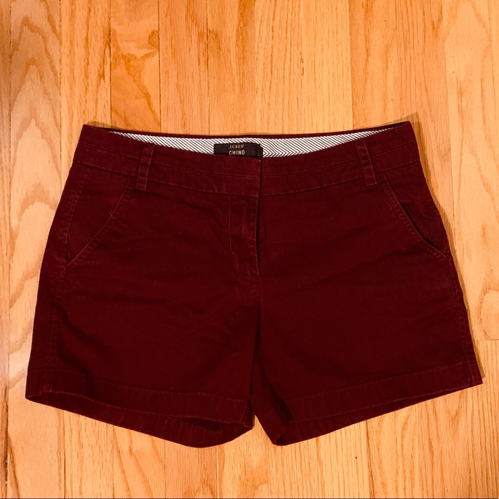 J. Crew Burgundy Chino Short size 4